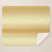 Glamour Modern Custom Faux Gold Blank Sjabloon Sherpa Deken (Voorkant (horizontaal))