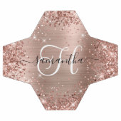 Glamour Monogramme Rose Gold Pailleté (Plat)