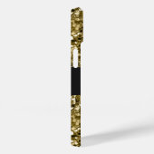 Glamour Monogrammed Sparkle Metallic Gold Case-Mate iPhone Case (Achterkant / Rechts)