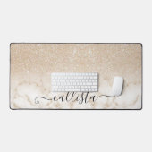 Glamour or blanc Parties scintillant marbre Gradie (Clavier et souris)