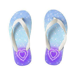 Glamour Paars Blauw Verloop Kinder Teenslippers