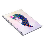 Glamour Peacock déesse Art Dreamy Carnet (Côté Droit)
