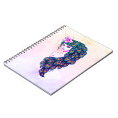 Glamour Peacock déesse Art Dreamy Carnet (Côté gauche)