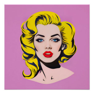 Glamour pop art perfect poster