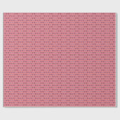 Glamour Roos Gold Hearts Faux Glitter Pattern Wrap Cadeaupapier (Vlak)