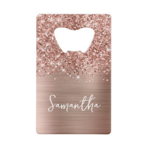 Glamour Rose Gold Pailleté Nom