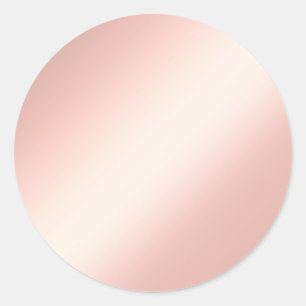 Glamour roze roodbruine elegante glaasjes ronde sticker