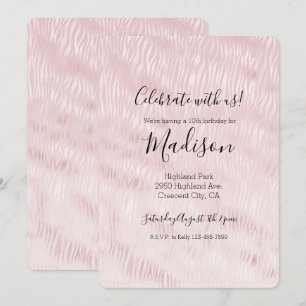 Glamour Roze Zebraprint voor Meisjes Kaart