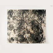 Glamour Rozen Goud Brons Bloem Glam Wandkleed (Voorkant (horizontaal))