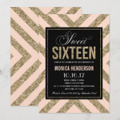 Glamour Shimmer | Invitation pour une fête de Swee (Devant / Derrière)