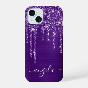 Glamour Signature aux Gouttes de Paillettes Violet