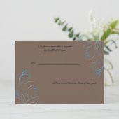 Glamour Swirls - rsvp kaart (Staand voorkant)