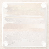 Glamour texture glazen onderzetter (Achterkant)