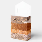 Glamour-textuur van koper Gold Strokes Bedankdoosjes (Geopend)