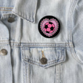 Glamour-voetbal Ronde Button 5,7 Cm (In situ)