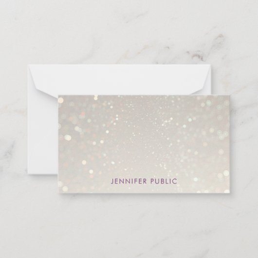 Glamour voor aangepaste kalligrafie notitiekaartje (Voorkant)