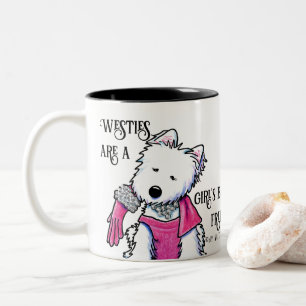 Glamour Westie KiniArt Café Mug