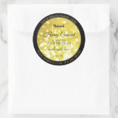 Glamour Yellow Gold Sparkle Glitter Product Labels (Tas)