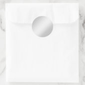 Glamour Zilver Grijs Blanco Elegante Chique Sticke Ronde Sticker (Tas)