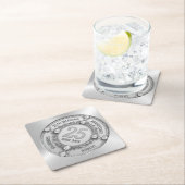 Glamoureus 25e bruiloft Jubileum Kartonnen Onderzetters (Insitu)