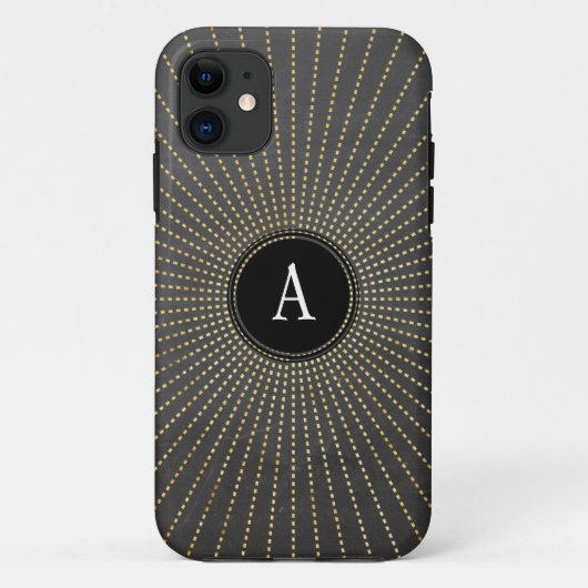 GLAMOUREUS art deco zonnestraalbord Case-Mate iPhone Case (Achterkant)