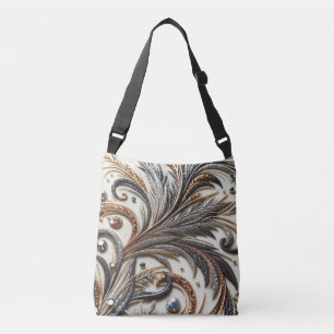 Glamoureus barok design met glitter en edelstenen crossbody tas