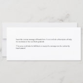 Glamoureus "Bedankt!" Kaart (Achterkant)