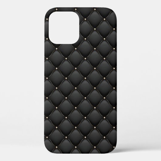 Glamoureus Black Gold-gebufferd gelaagd patroon Case-Mate iPhone Case (Achterkant)
