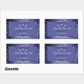 Glamoureus Blue Glitter Product Labels Diamonds (Vel)