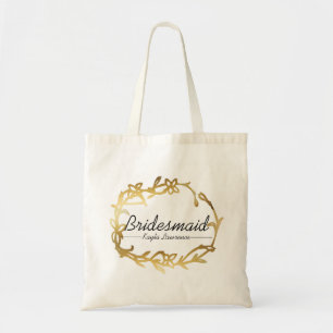 Glamoureus Bridesmaid Goud Wedzakken Tote Bag