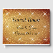 Glamoureus bruiloft gastenboek met sparkly cover (Voorkant)