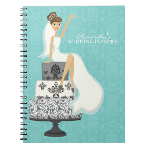 Glamoureus Brunette Bride Wedding Planner Notitieboek