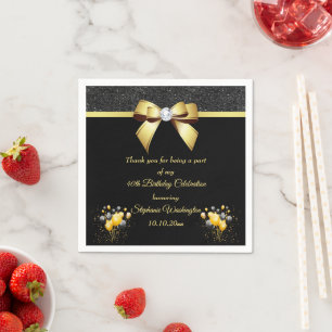 Glamoureus Elegance Birthday Servet