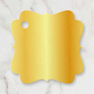 Glamoureus elegant Faux Gold Voeg Jouw tekst blanc Bedankjes Labels