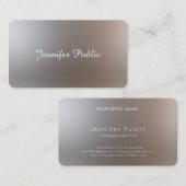 Glamoureus ellegant handgeschreven script moderne  visitekaartje (Voorkant / Achterkant)