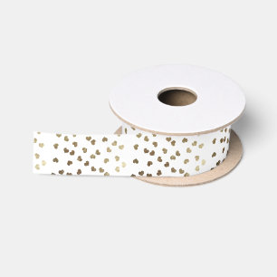 Glamoureus Faux Gold Hearts Patroon Lint
