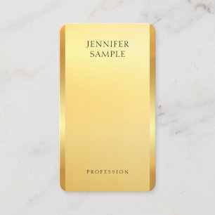 Glamoureus Faux Gold Modern Professional Elegant Visitekaartje