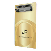 Glamoureus Faux Gold Monogram Sjabloon legant Mini Klembord (Angled2)