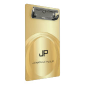 Glamoureus Faux Gold Monogram Sjabloon legant Mini Klembord (Schuin)