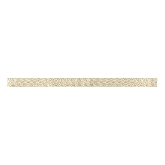 Glamoureus Faux Sparkly Gold Leopard Lint (Voorkant)