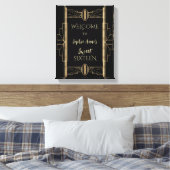 Glamoureus Gatsby Art Deco SWEET 16 C uit 1920 Canvas Afdruk (Insitu (Slaapkamer))