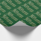 Glamoureus Glitter 50th Wedding Jubileum Pattern Cadeaupapier (Hoek)