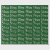 Glamoureus Glitter 50th Wedding Jubileum Pattern Cadeaupapier (Vlak)