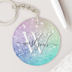 Glamoureus Glitter Holograaf - Aangepast Sleutelhanger