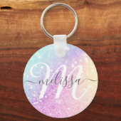 Glamoureus Glitter Holograaf Sleutelhanger (Voorkant)