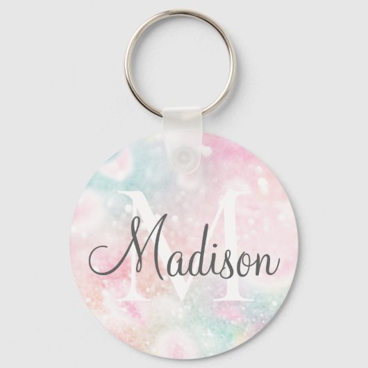 Glamoureus Glitter Pink  Patroon Sleutelhanger (Voorkant)