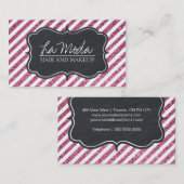 Glamoureus  Glitter Visitekaartje (Voorkant / Achterkant)