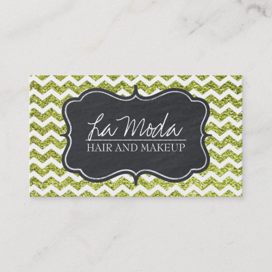 Glamoureus  Glitter Visitekaartje (Voorkant)