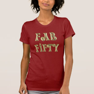 Glamoureus Gold Fab 50 T-shirt