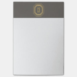 Glamoureus Gold II Art Deco Monogram Post-it® Notes